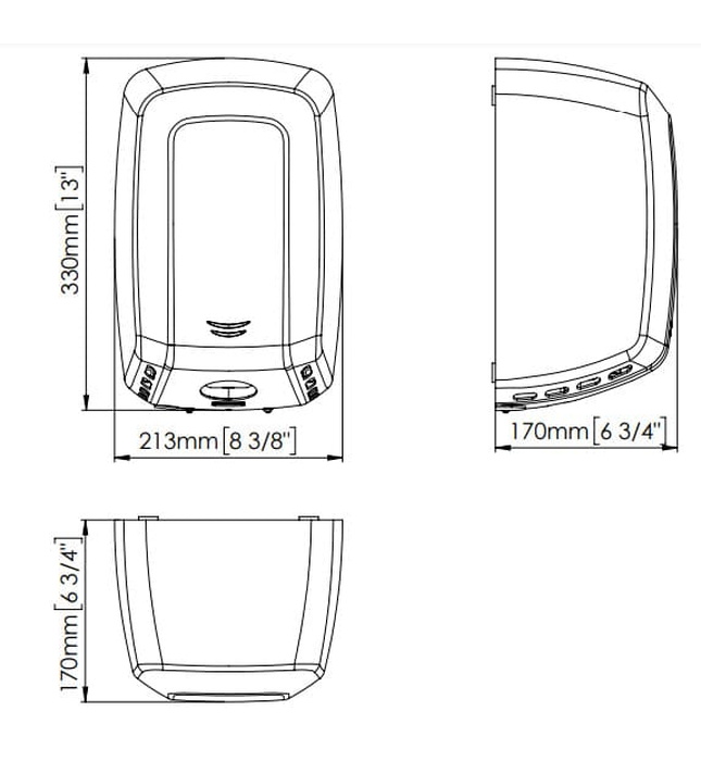 Máy sấy tay đôi siêu tốc cảm biến Mediclinics M09ACS